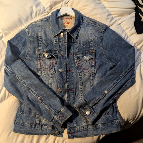 True Religion Denim Jacket Medium - Picture 1 of 4
